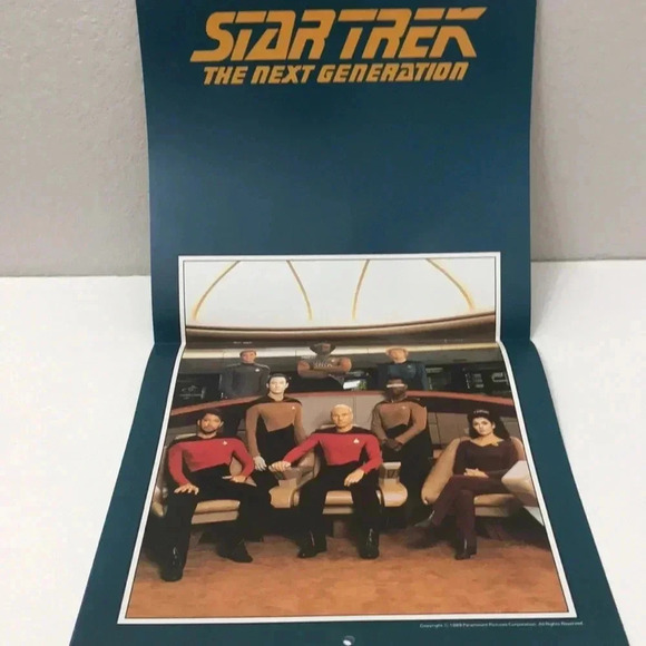 Star Trek The Next Generation 1990 Calendar - Picture 4 of 4